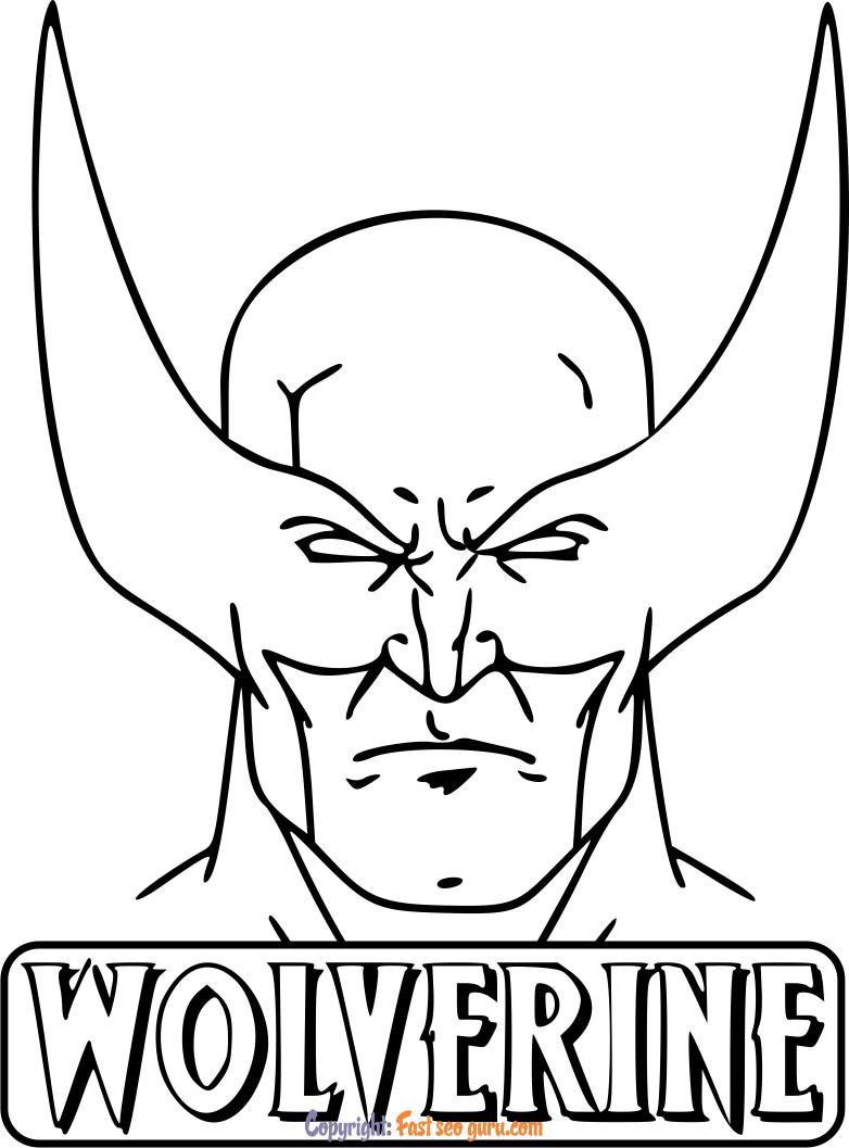 wolverine superheros coloring sheets to print